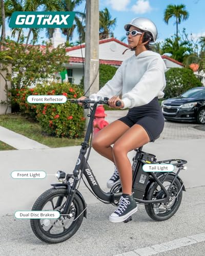 Gotrax 16" Folding Electric Bike, 28-Mile Range, 500W Peak, Removable Battery Y5716