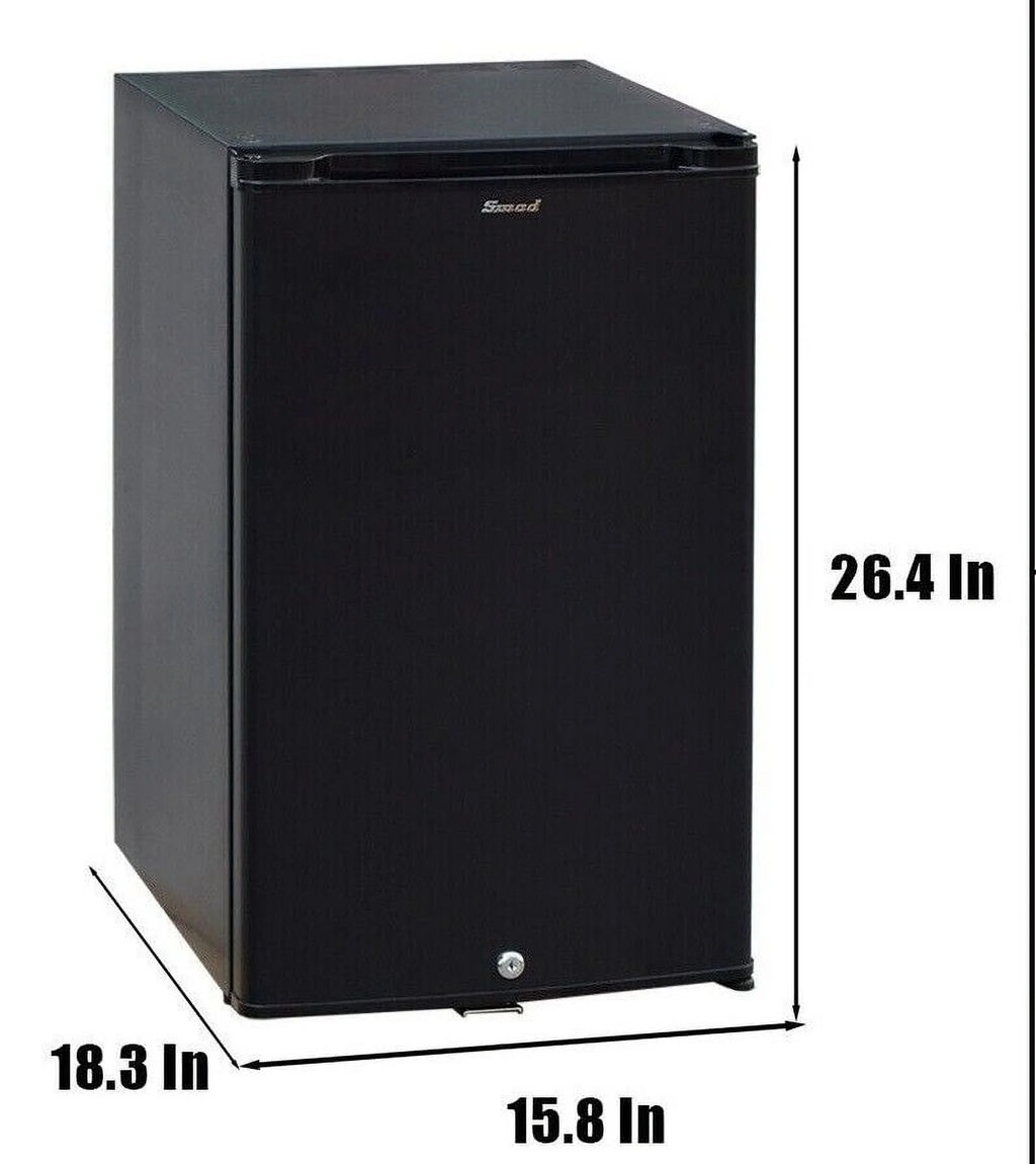 SMETA 1.7 Cu Ft Portable Absorption Mini Fridge with Lock D597430