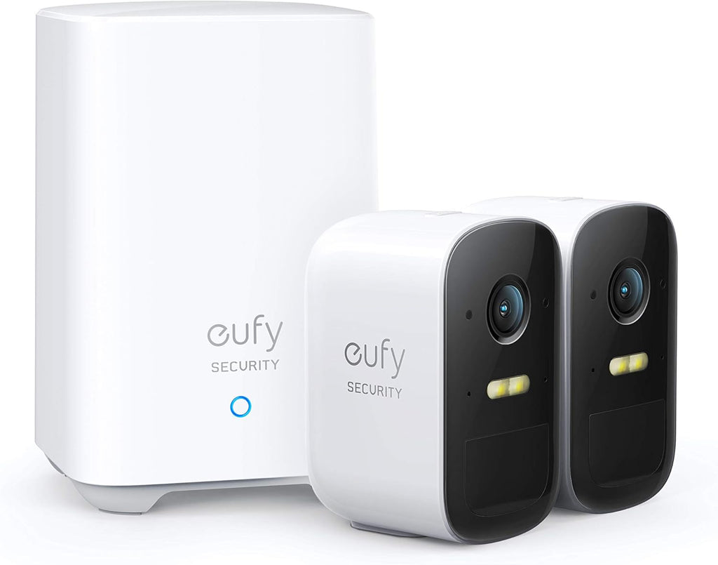 eufy Security, eufyCam 2C Wireless Home Security Camera System, 180-Day Battery Life, HD 1080p, IP67 Weatherproof, Night Vision, Compatible with Amazon Alexa, 3-Cam Kit, No Monthly Fee