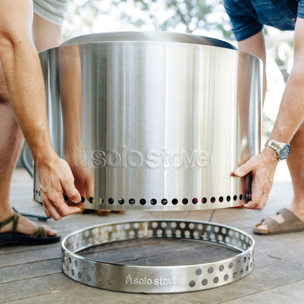 Solo Stove Yukon 27" Smokeless Fire Pit with Stand, Stainless Steel H870985