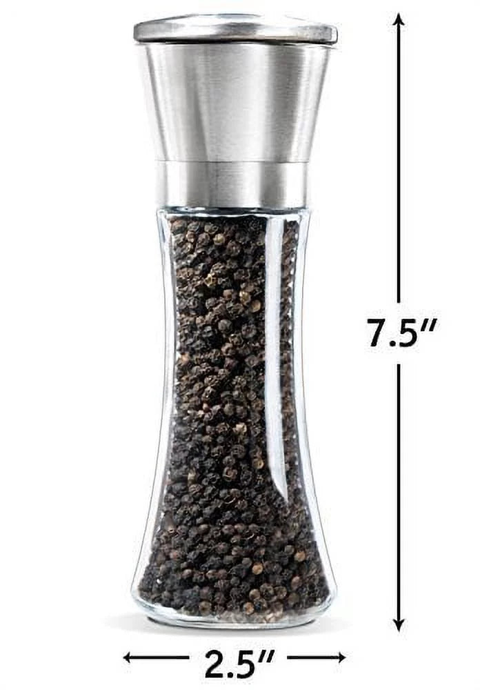 Levav Stainless Steel Salt and Pepper Grinder Set of 2 B963121