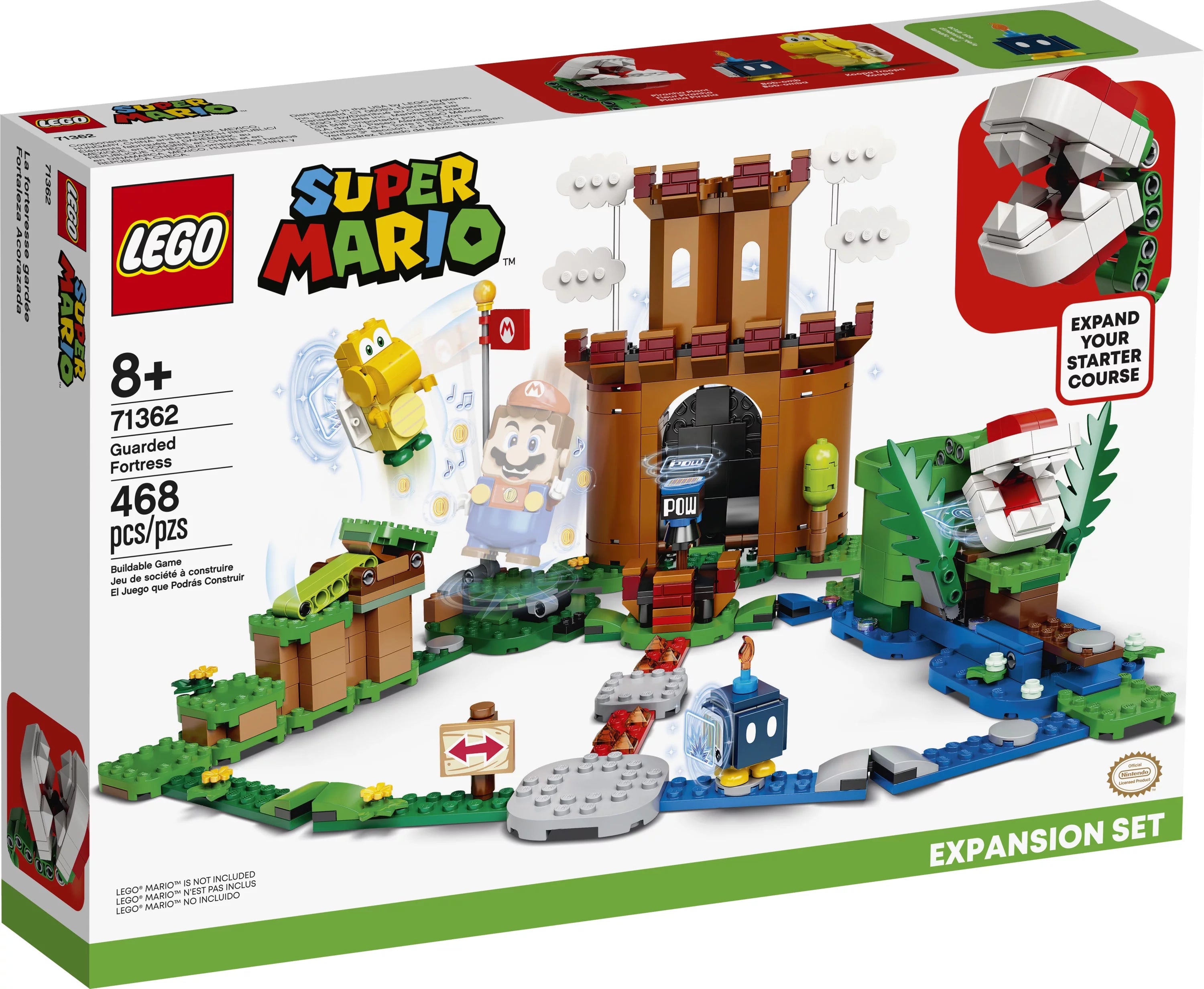 LEGO Super Mario Guarded Fortress Expansion Set 71362 Building Playset Y5558