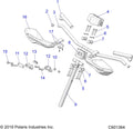 Polaris Snowmobile AXYS® Straight Bar Handguard Mounts Pack of 2