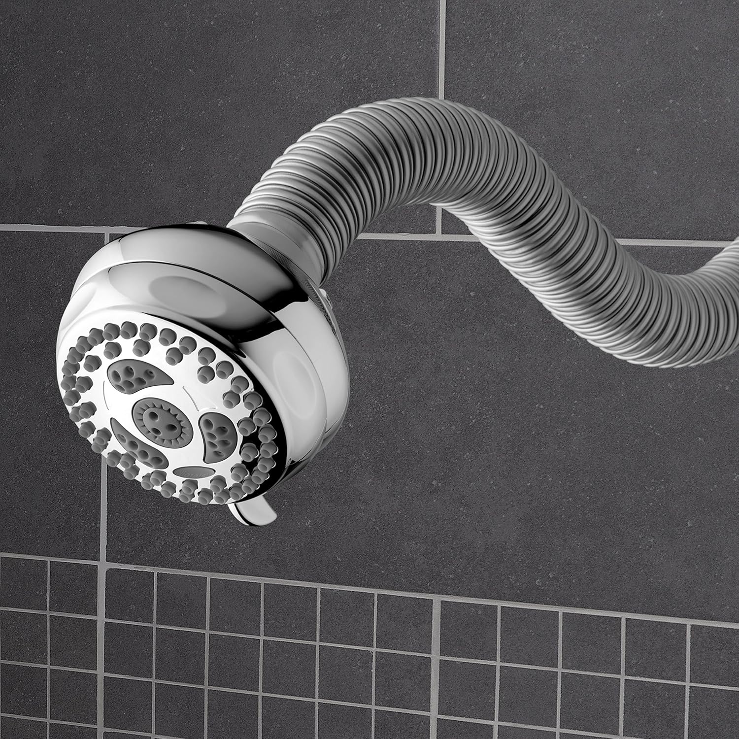Waterpik Flexible Neck Adjustable Shower Head 6 Mode Chrome NSL-603E Pack of 2 P74182