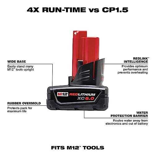 Milwaukee M12 REDLITHIUM XC6.0 Battery Pack F29746