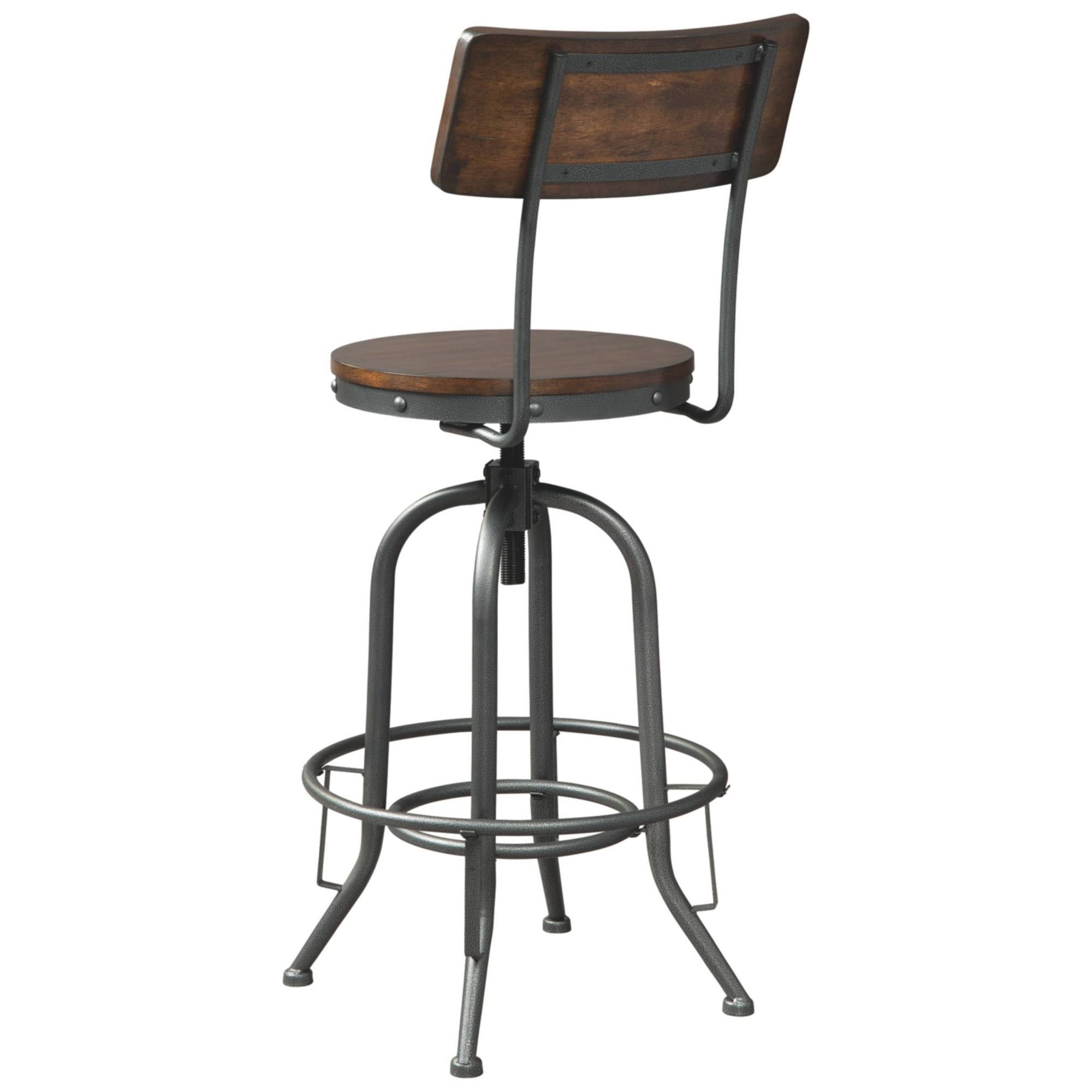 Odium Brown Tall Swivel Barstool Set of 2 N445