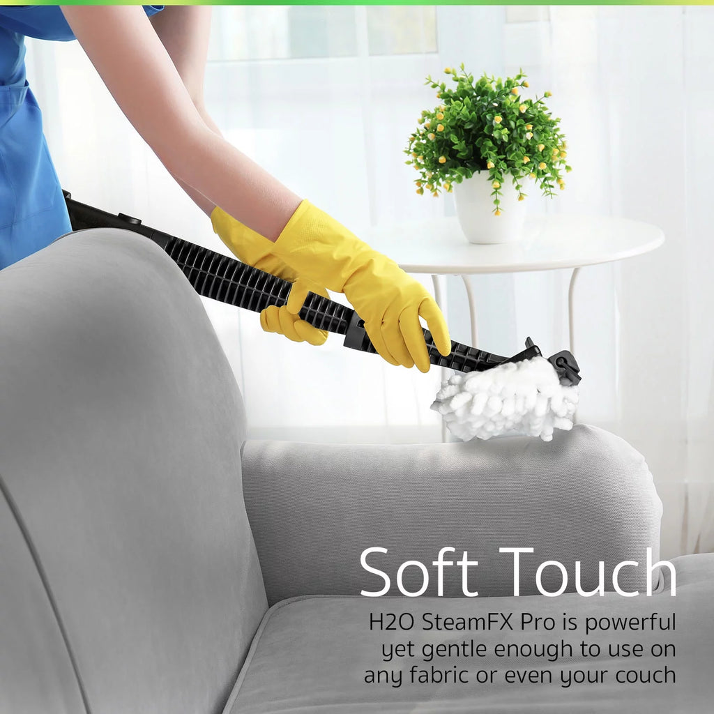 H2O STEAMFX PRO Multi-Purpose Steam Cleaning System with 2pk Floor Pads D370