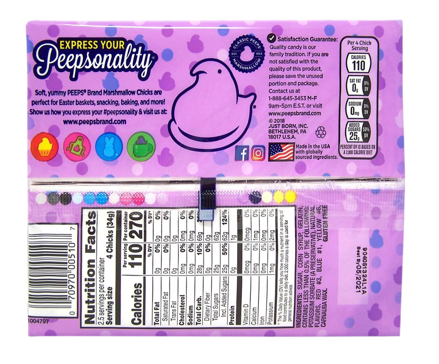 Peeps Marshmallow Variety Pack, Easter Basket Candy, 5 Count L53323