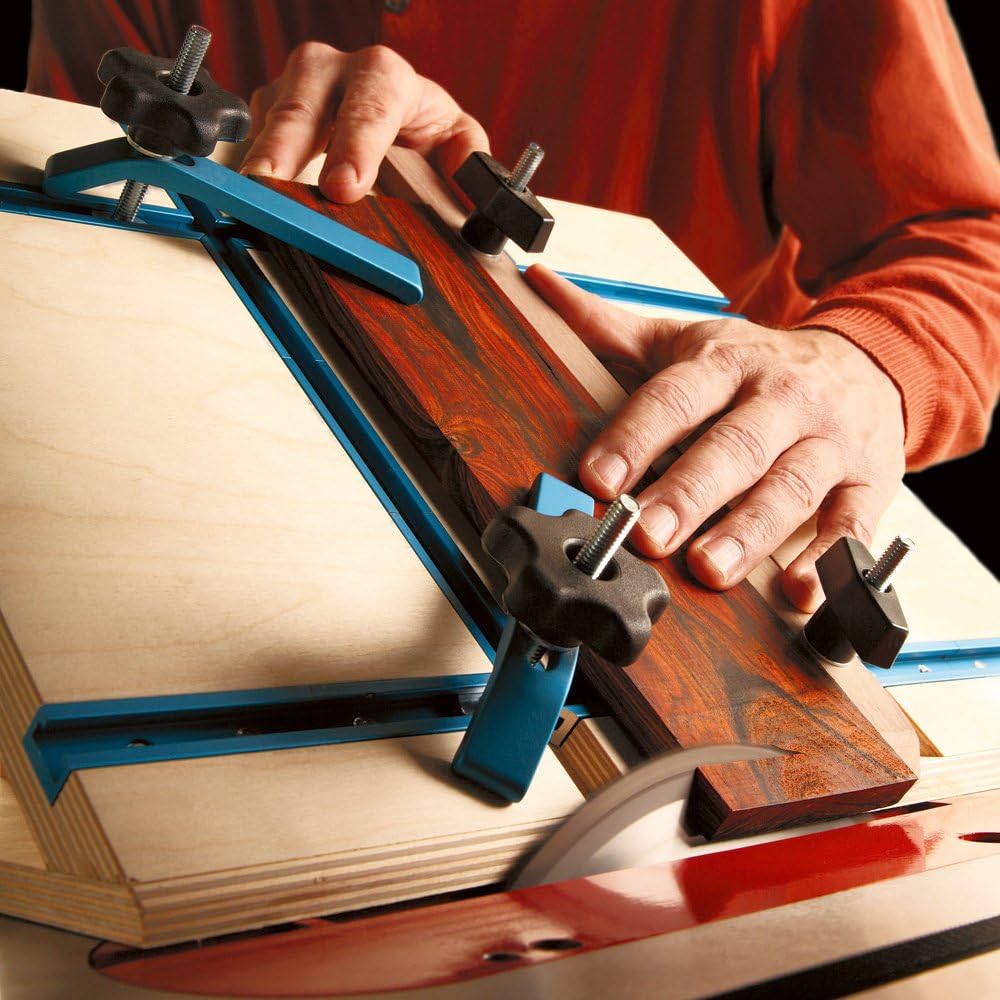 Rockler Universal Aluminum T Track Kit 17-Piece, 4' Length Woodworking Kit H7595