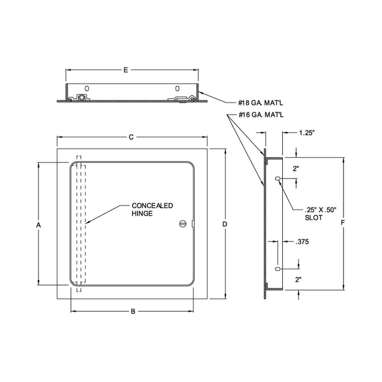 Acudor Access UF-5000 Universal Door C755628