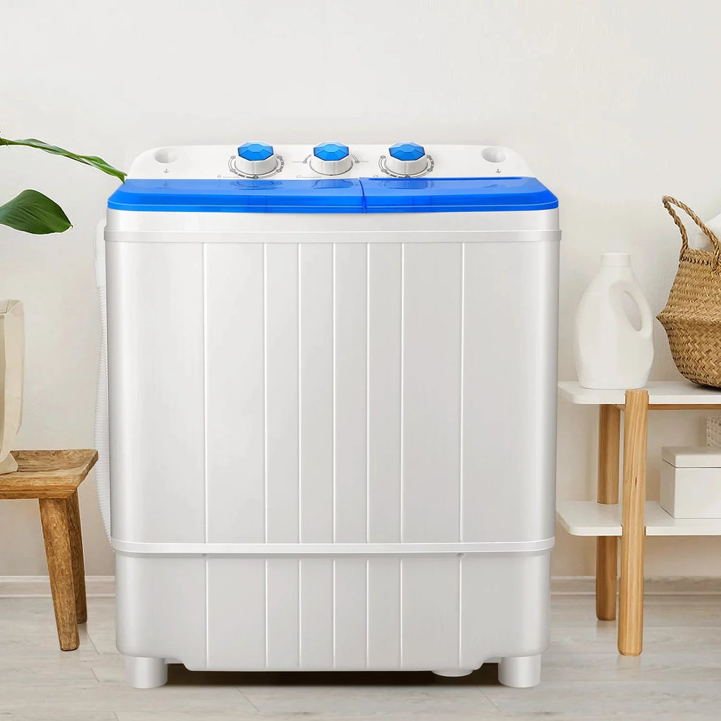 Qhomic Mini Washing Machine 11lbs Washer & 6.6lbs Spin Dryer Combo G771