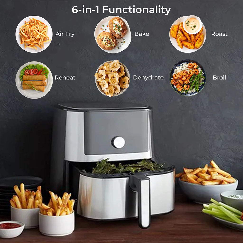 Vortex Plus 6QT XL Air Fryer, 6-in-1, Dishwasher-Safe, Black U1056