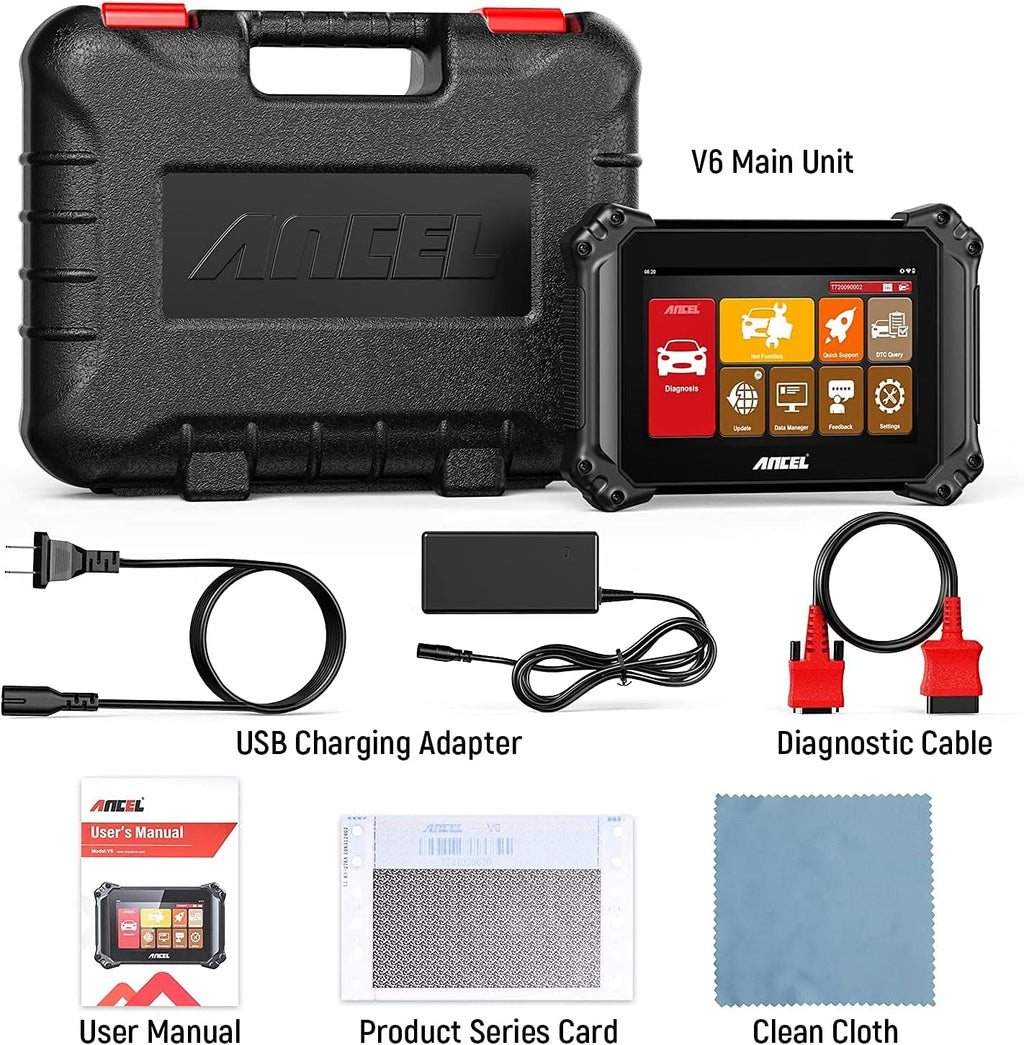 ANCEL V6 Bidirectional Scan Tool, OBD2 All System Car Diagnostic Scanner E2123