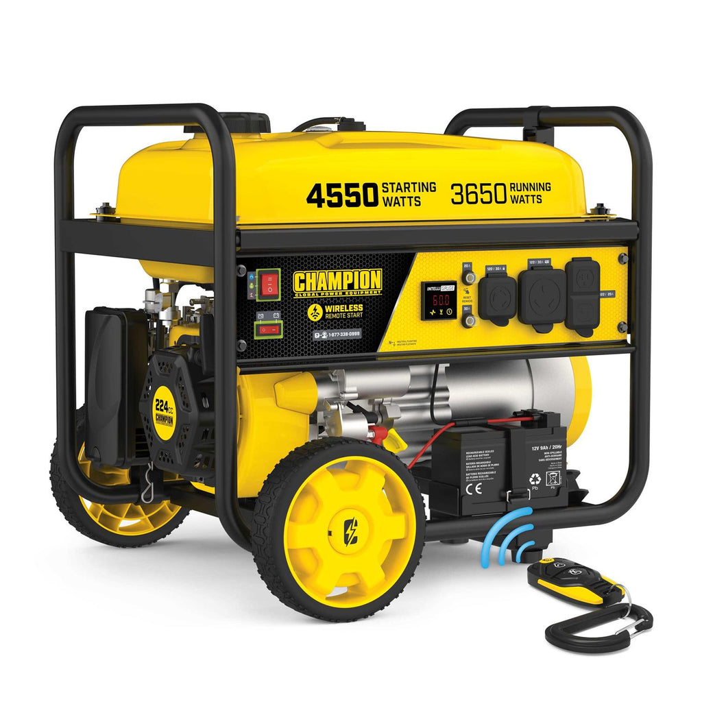 Champion 200971 3650 Watt Electric Start Portable Generator w/ RV Outlet &amp; Wireless Remote - Shop Hardware Tools Online Store
