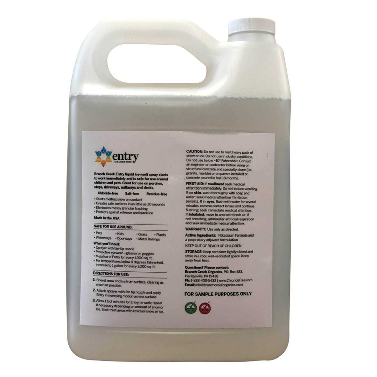 Branch Creek Entry Blended Pet Friendly Liquid Ice Melt 1 gal N60145