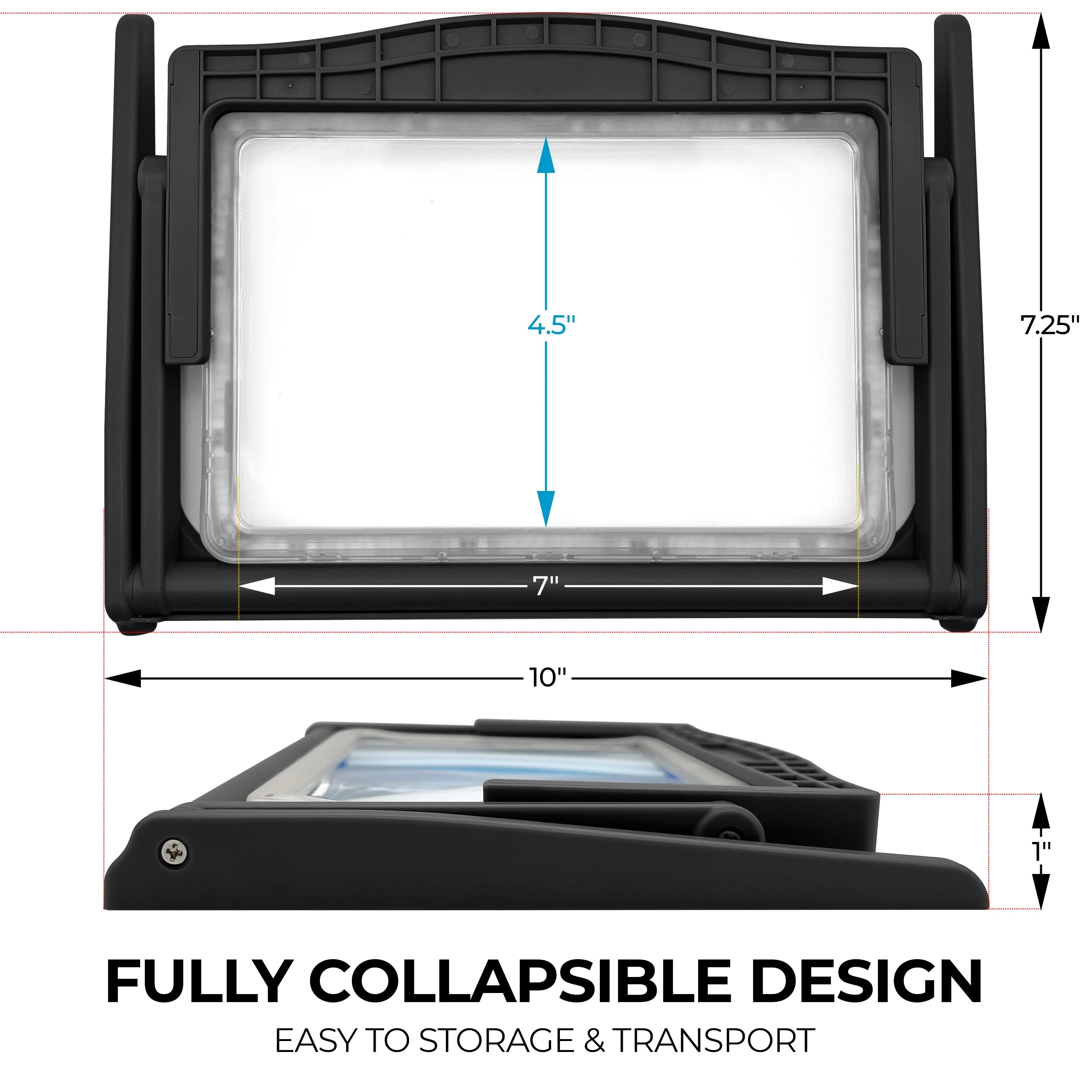 MAGNIPROS 5X Large LED Magnifying Glass with Hands-Free Stand Y290