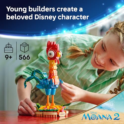 LEGO Disney Moana 2 Heihei Building Toy for Kids Ages 9+ G376