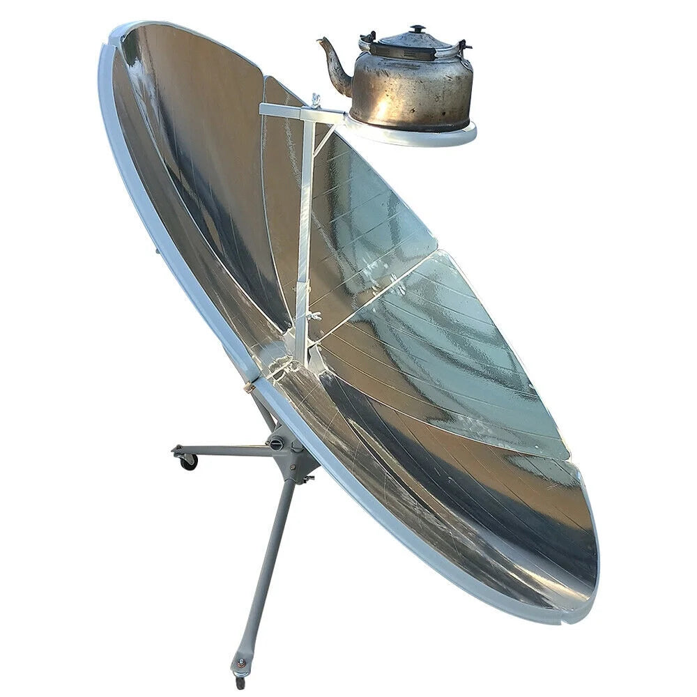 FETCOI Portable Solar Cooker 150cm Parabolic Camping Oven V32297