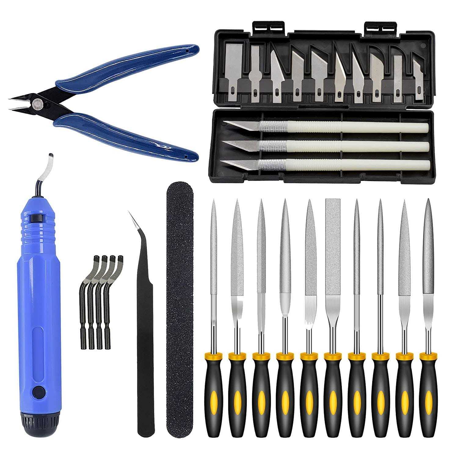 32 Piece 3D Print Tool Kit Includes Debur Tool, Cleaning, Finishing and Printing Tool,3D Print Accessories for Cleaning, Finishing and Printing 3D - Shop Hardware Tools Online Store