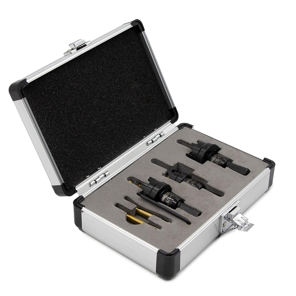 REETAI-FOUR 13Pcs TCT Hole Saw Kit, Tungsten Carbide Tipped, Heavy Duty for Stainless Steel O811088