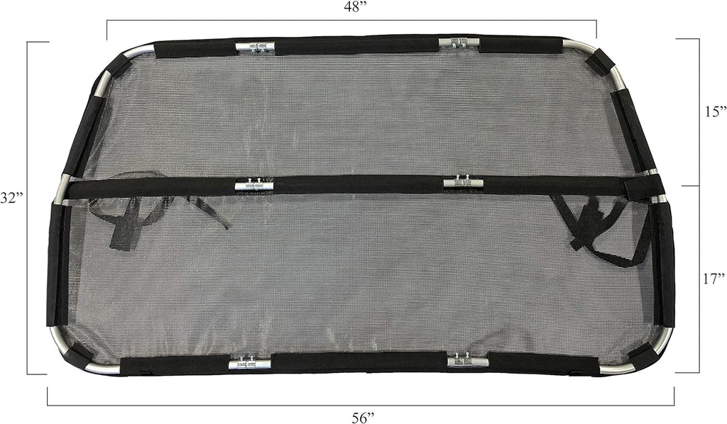 Bushwhacker Deluxe Dog Barrier 56 Wide for Trucks, SUVs, Sedans W204