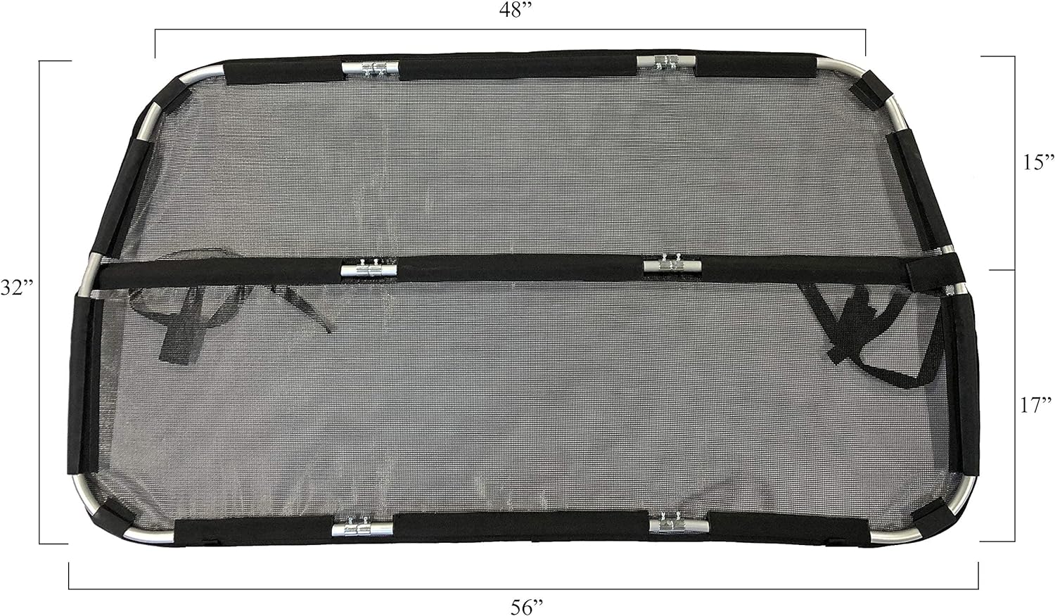 Bushwhacker Deluxe Dog Barrier 56 Wide for Trucks, SUVs, Sedans W204