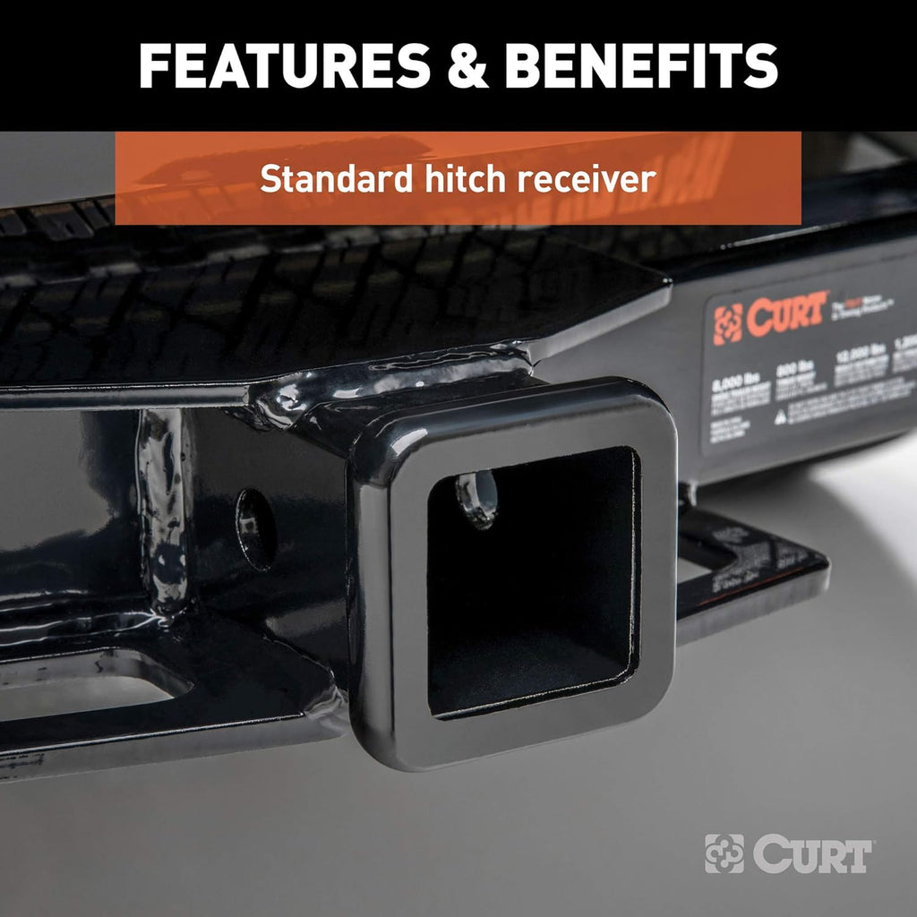 CURT 13065 Class 3 Trailer Hitch, 2-Inch Receiver, for Jeep Grand Cherokee WK2 I75756
