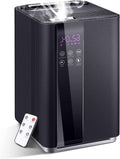 Humidifiers for Bedroom, 1.72Gal Cool and Warm Mist Humidifiers, Top Fill Humidifier with 3 Speeds, Humidifiers for Baby and Plant , Ultrasonic Air Humidifier with Remote Control, Timer, Auto Shut-off