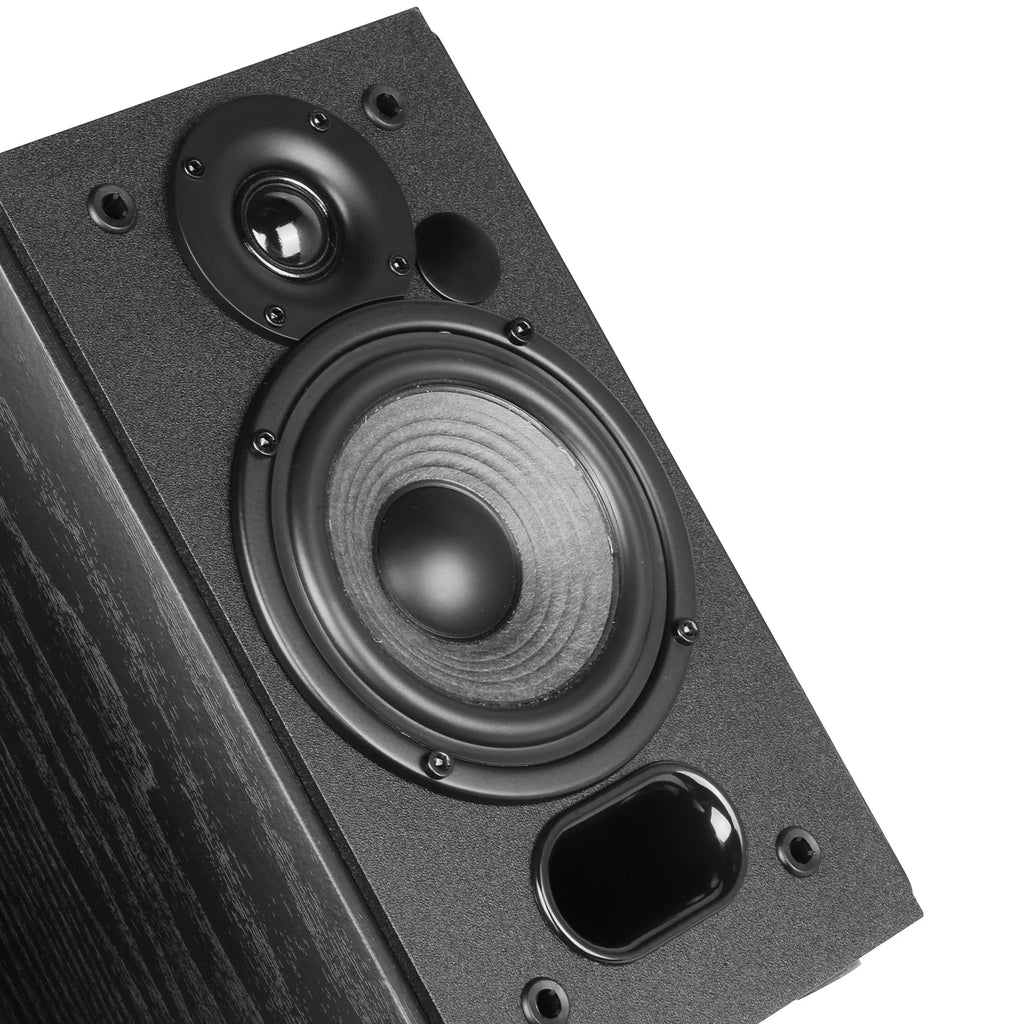 Edifier R1380T Powered Bookshelf Speakers, 2.0 Stereo, 42W RMS, Black (Pair) D547797