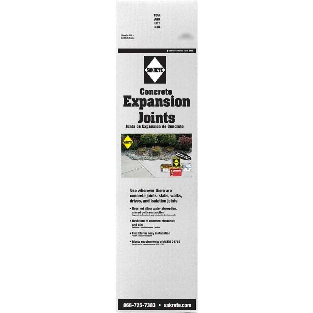Sakrete Polyethylene Concrete Expansion Joints 0.5-in x 4-in x 5-ft B511863