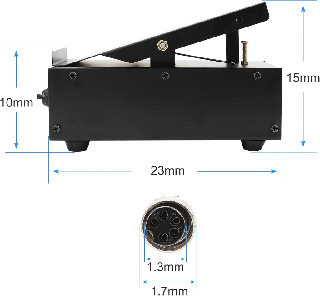 TIG Welder Foot Pedal Amp Control 5 Pin for TIG200GPACDC, Pack of 2 P43109