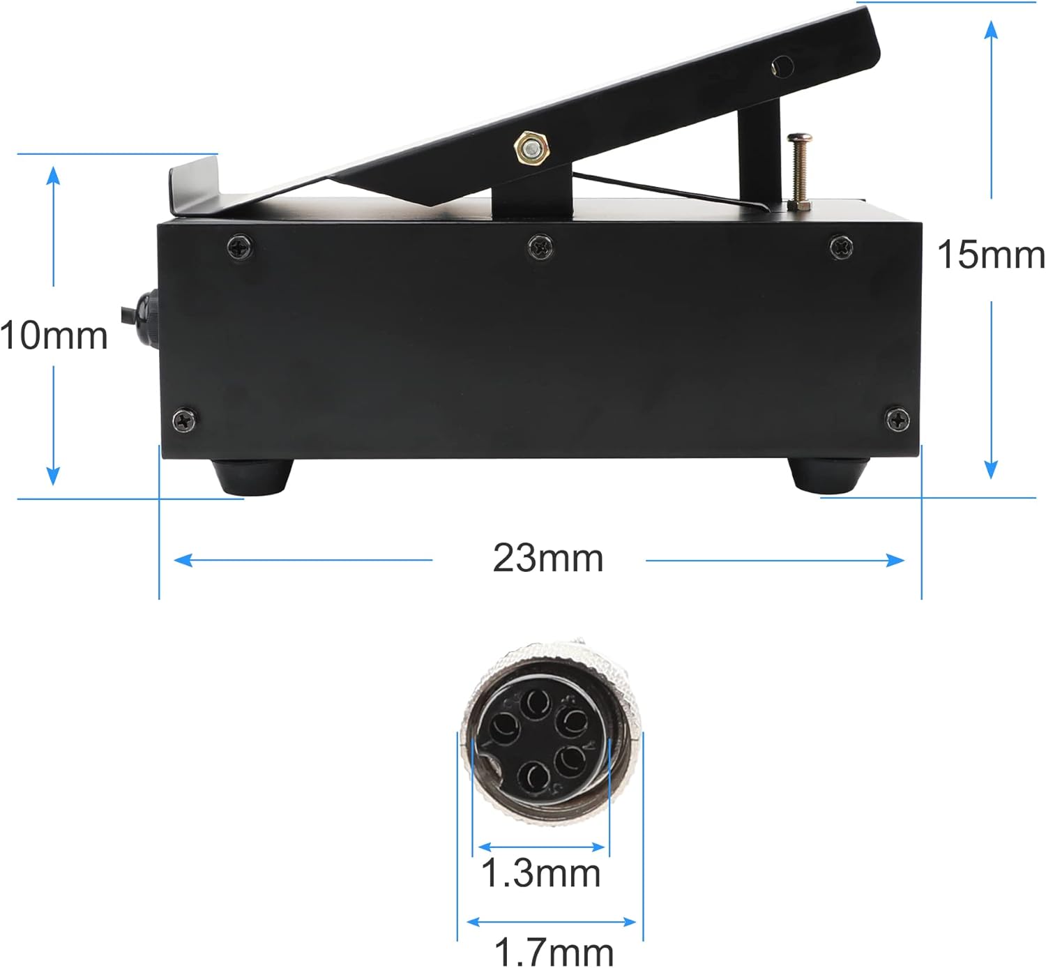 TIG Welder Foot Pedal Amp Control 5 Pin for TIG200GPACDC, Pack of 2 P43109