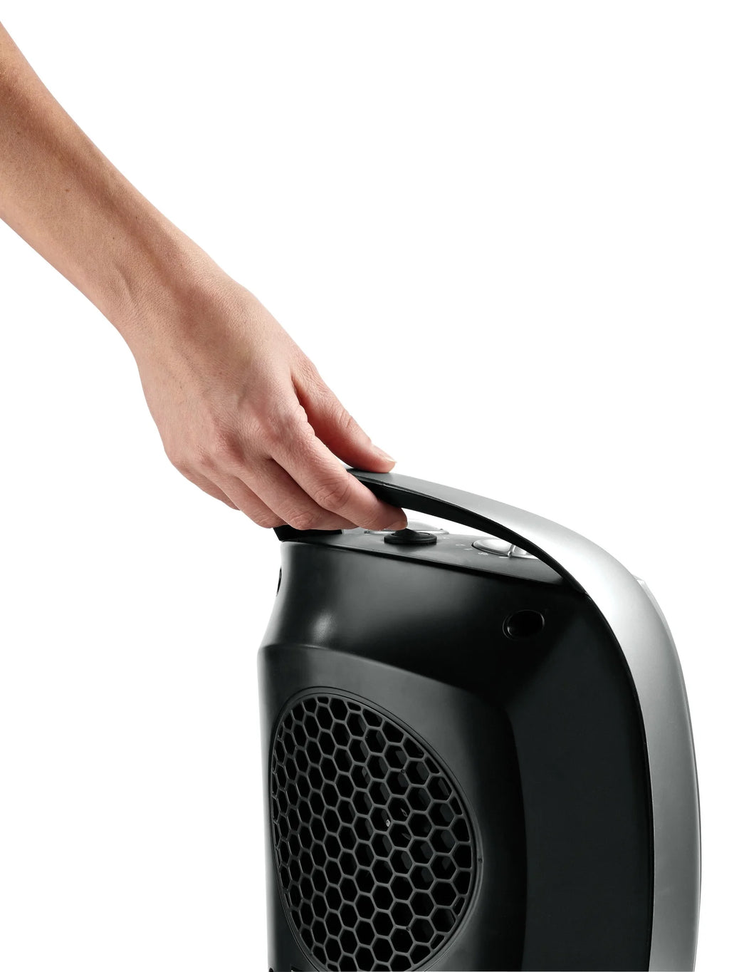 Lasko 12" 1500W Oscillating Ceramic Tabletop Space Heater with Thermostat, Gray K70412