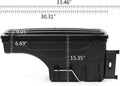 PIT66 Lockable Left Driver Side Truck Bed Toolbox Swing Case Compatible With Toyota Tacoma 2005-2021 Truck Bed Storage Box Tool Box