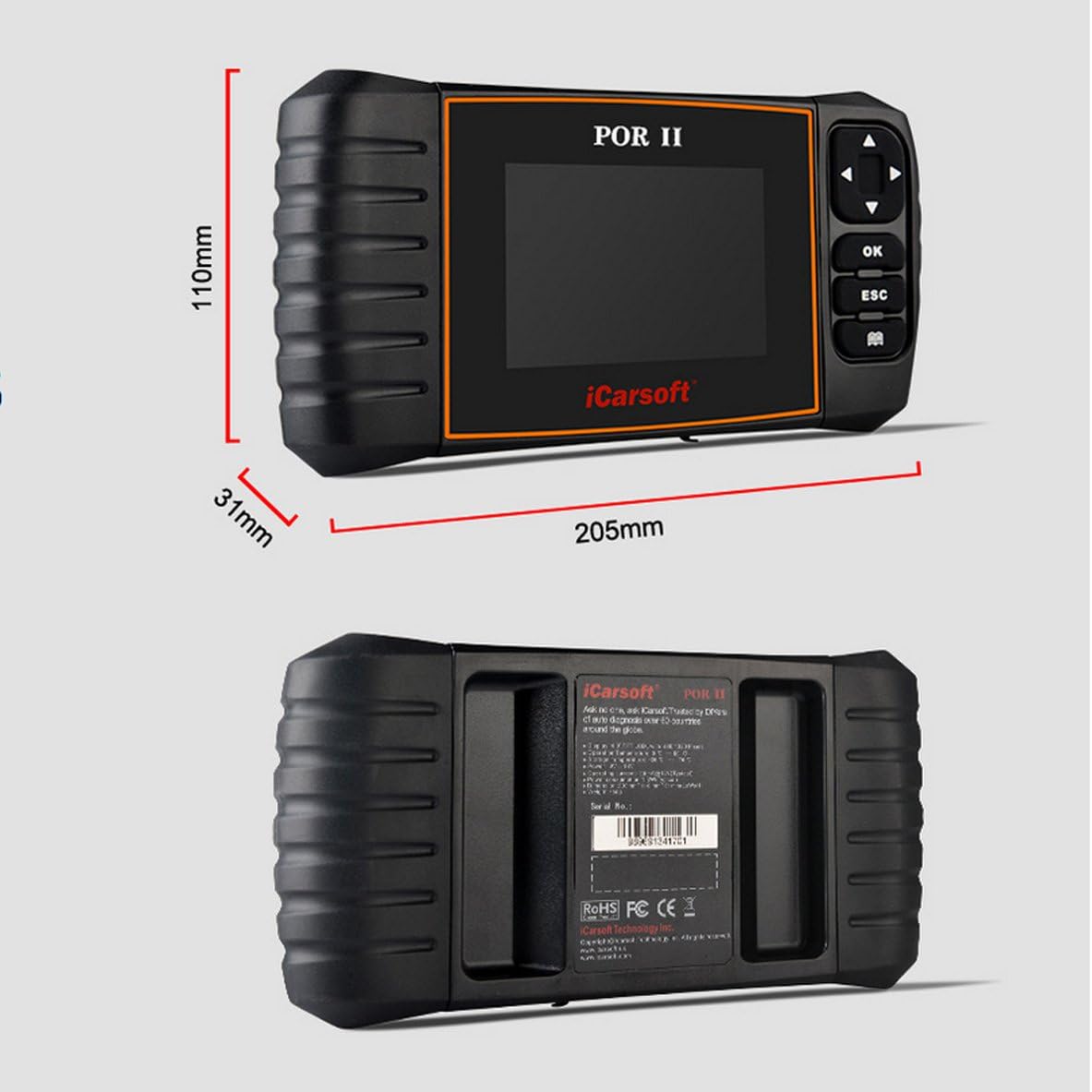 iCarsoft POR-II Porsche OBD-II Scanner Tool M167