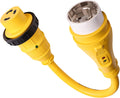 Marvine Cable Shore Power Adapter 30A L5-30P to 50A SS2-50R Dogbone 1.5Ft Pack of 2