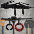 Heavy Duty Tool Storage Rack,Strengthen Garage Tool Organizer Wall Mount,Steel Garage Storage System,Steel Garage Storage System with Wall Hooks and Hanger,Shovel Holder Wall Mount For Shovel Holder Pack of 2