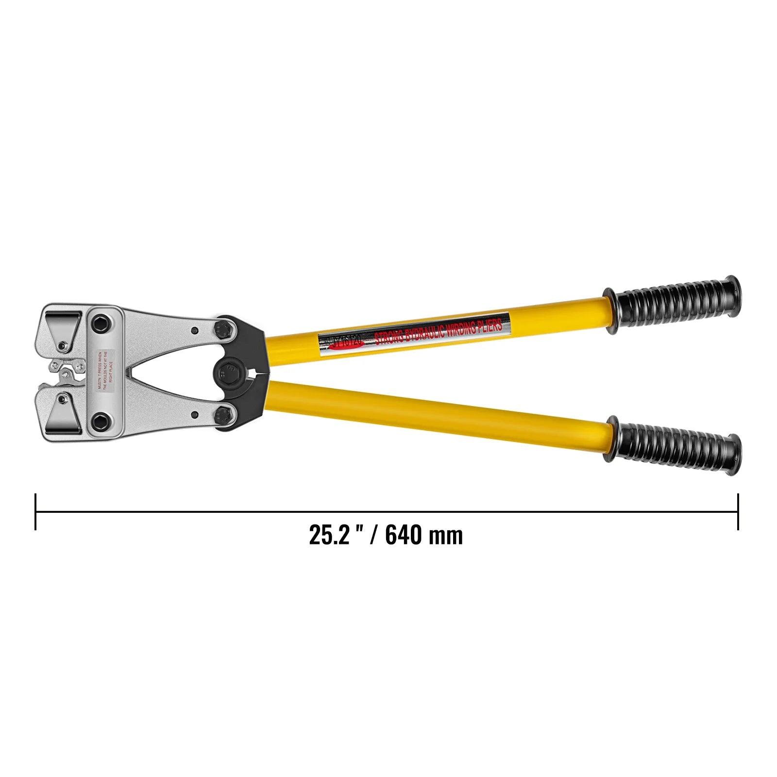 VEVOR Battery Cable Crimping Tool 10-120 mm2, Hexagon Lug Crimper C620