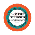 DAIRY-FREE, VEGAN | Peppermint Hot Chocolate, Single-Serve Gourmet Dairy-Free Hot Cocoa Pods for Keurig K-cup Brewers