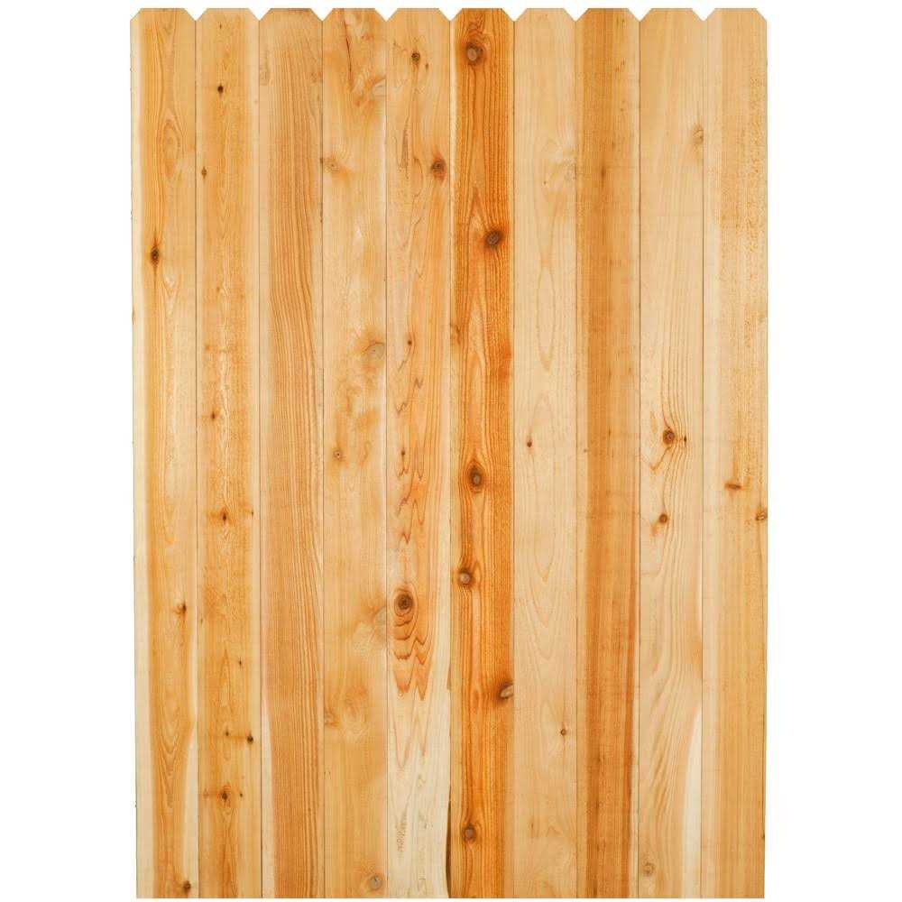 Alta Forest Products Western Red Cedar Dog-Ear Fence Picket 5/8 x 3-1/2 x 6 ft W201