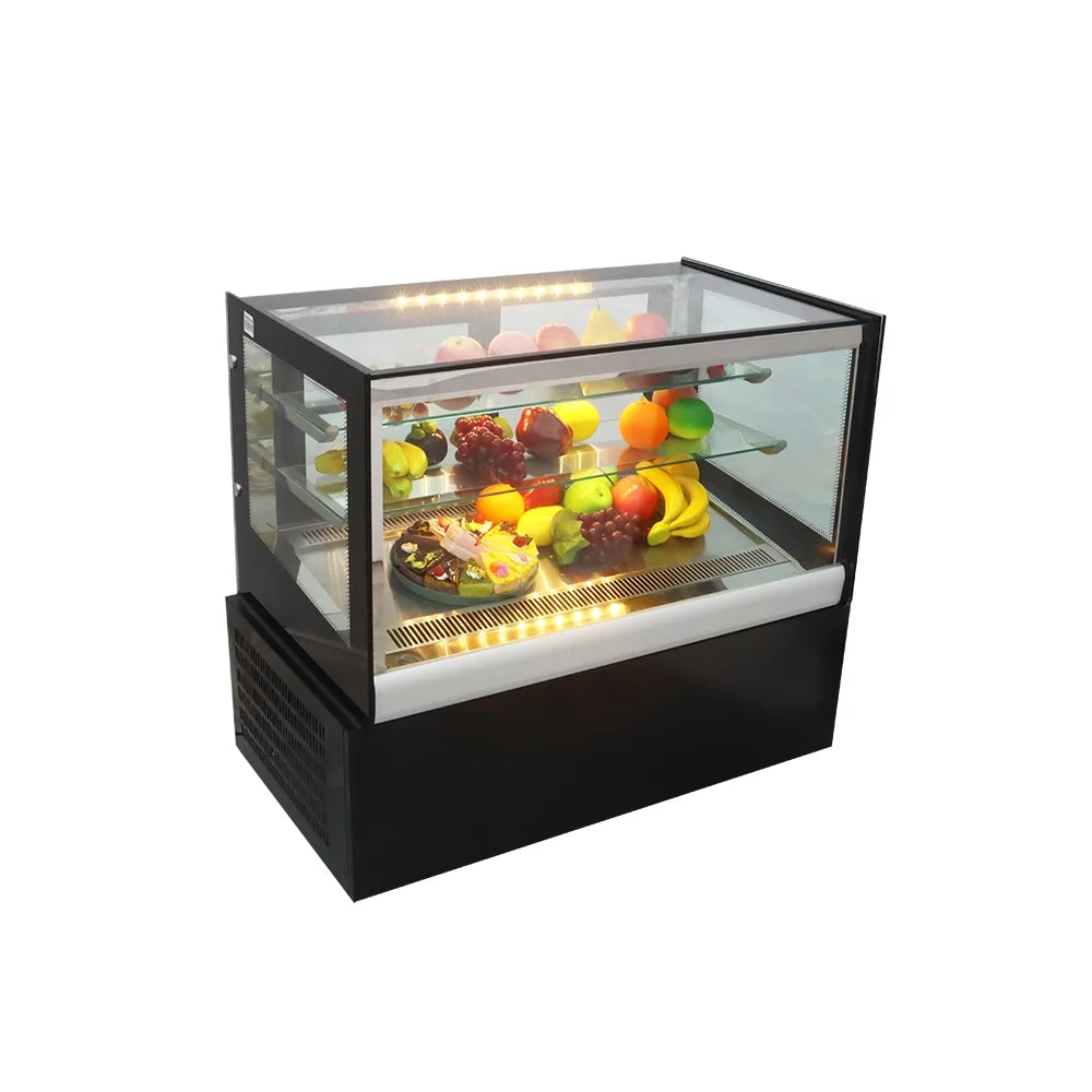 INTSUPERMAI 35" Refrigerated Cake Showcase Display Case with Back Sliding Door H90326