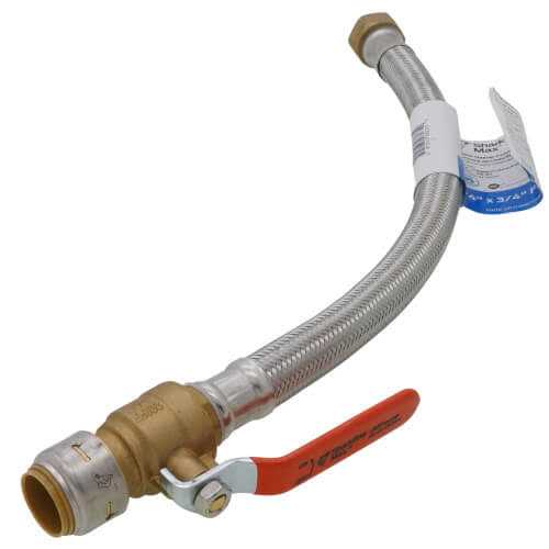 18 in. Water Heater Connector, Braided Stainless Steel, 3/4 x 3/4 in. FIP by Sharkbite - Shop Hardware Tools Online Store