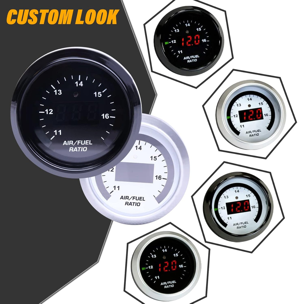 Wideband UEGO Air/Fuel Ratio Gauge 52mm with 4.9 LSU Sensor T943