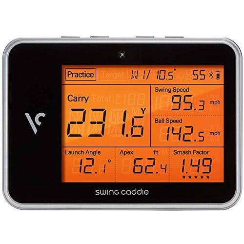 Swing Caddie SC300 Portable Launch Monitor by Voice Caddie Power Bundle with PlayBetter Charger & Case M2465