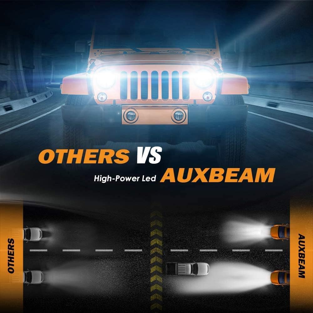 Auxbeam 9004 HB1 LED Light Bulbs, F-16 Series, Pack of 2 Q99560