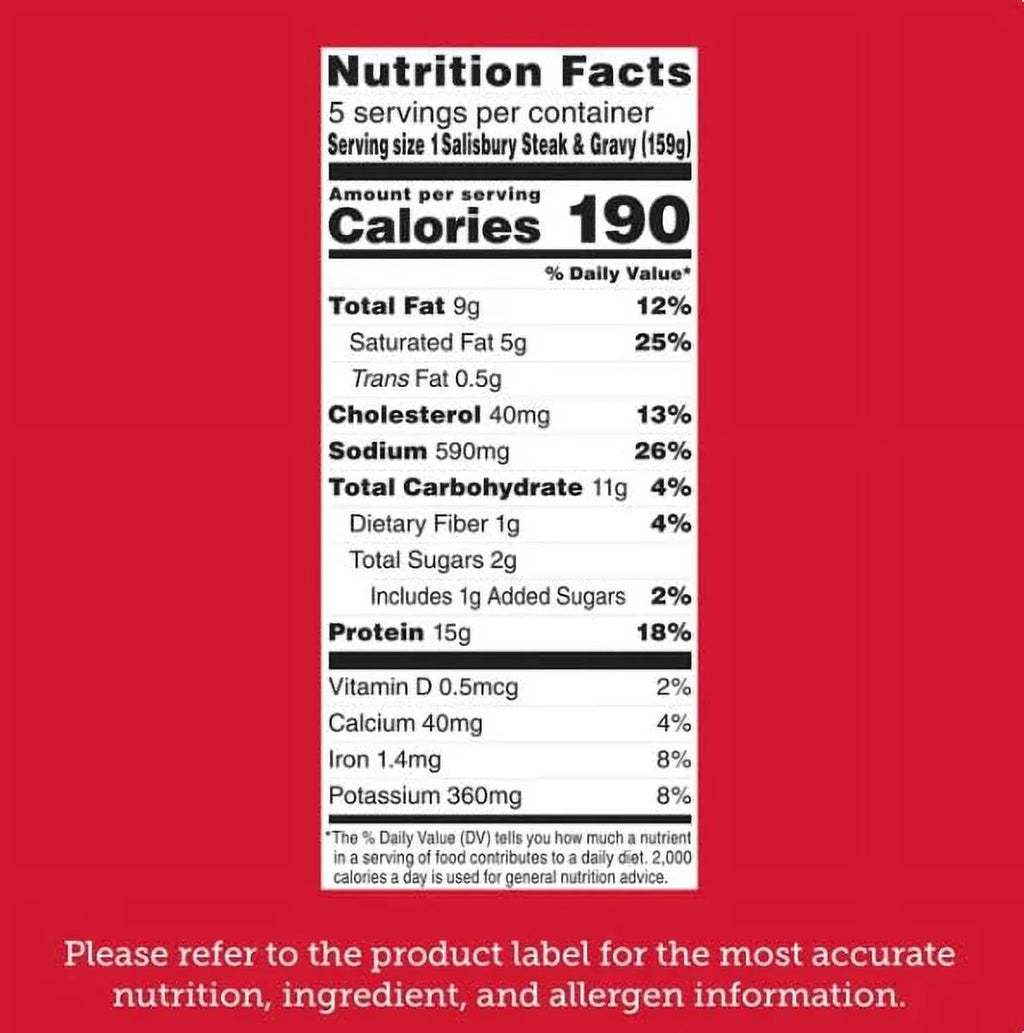 Stouffer's Salisbury Steak Family Size Frozen Meal, 28 oz, Pack of 6 M4414