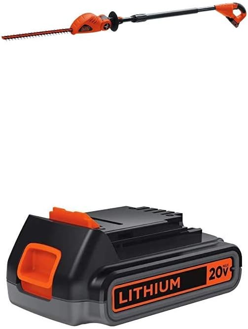 BLACK+DECKER 20V MAX Cordless Pole Hedge Trimmer, 18-Inch N2999