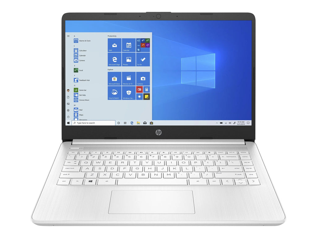 HP Laptop 14-dq0032dx, Intel Celeron N4020, 4GB RAM, 64GB eMMC, 14" HD, Win 11 Home, White Q179374