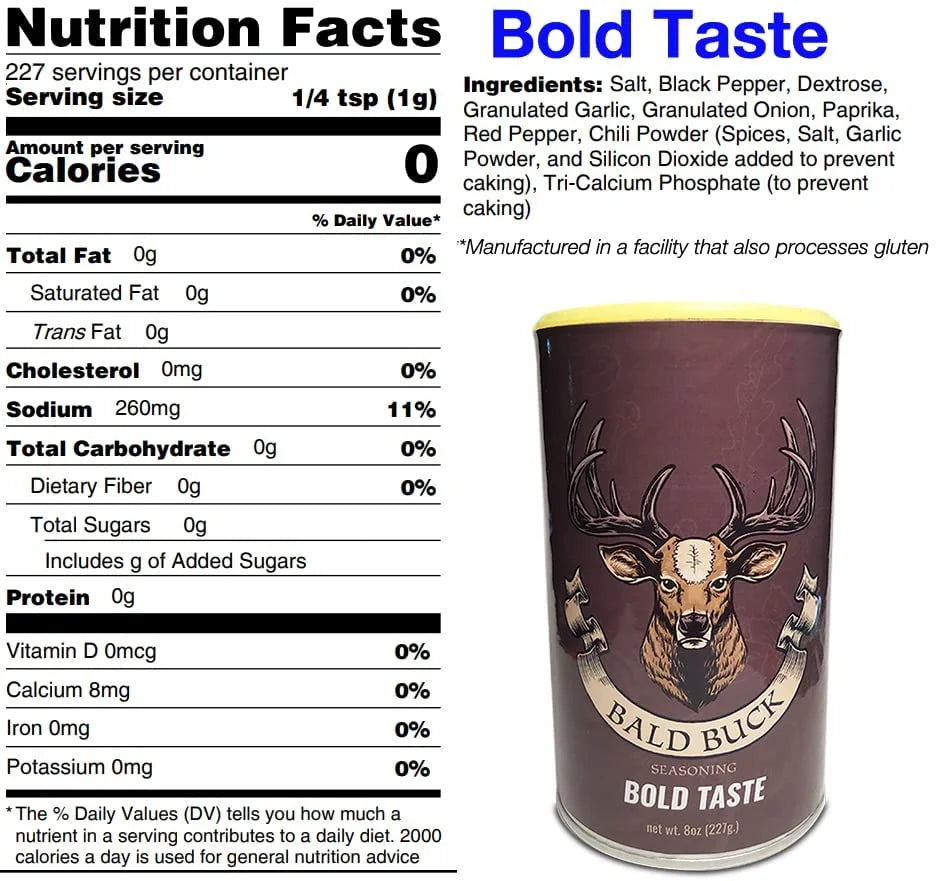 Bald Buck Seasoning Bold Taste & Slow Burn Combo (Pack of 2) L15423