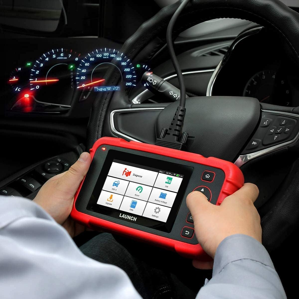 LAUNCH CRP129X OBD2 Scanner, Car Diagnostic Tool with ABS SRS and Reset Functions F22247